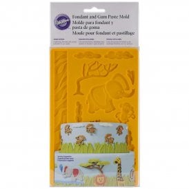 Jungle Animals Fondant and Gum Paste Mould Mold Lion