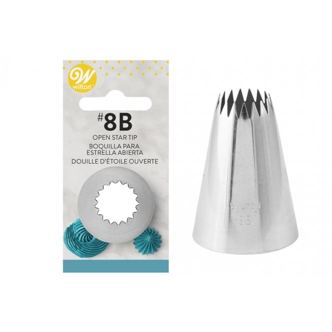 Wilton Open Star Tip 8B Nozzle 