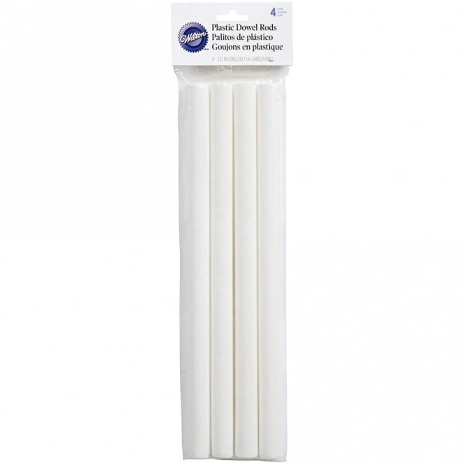 Wilton Plastic Dowel Rods 4 Pack 12 inch