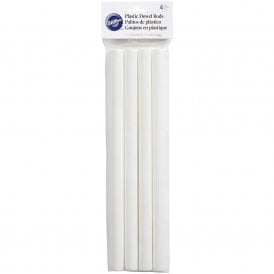 Plastic Dowel Rods 4 Pack 12 inch